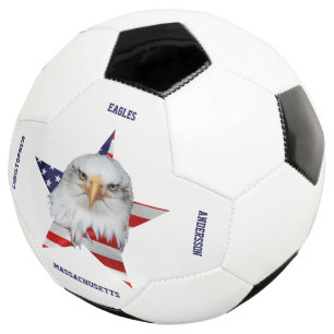Ballon De Foot Aigle à tête blanche, Drapeau américain, Étoile