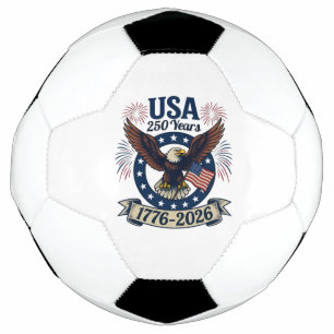 Ballon De Foot Aigle Américain Patriotique 250 Ans 1776-2026