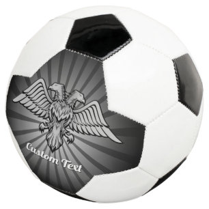 Ballon De Foot Aigle gris avec deux têtes balle de football