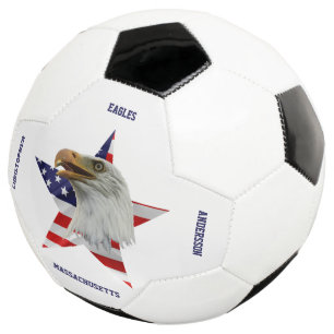 Ballon De Foot Aigle Vigilant, Drapeau Américain, Étoile