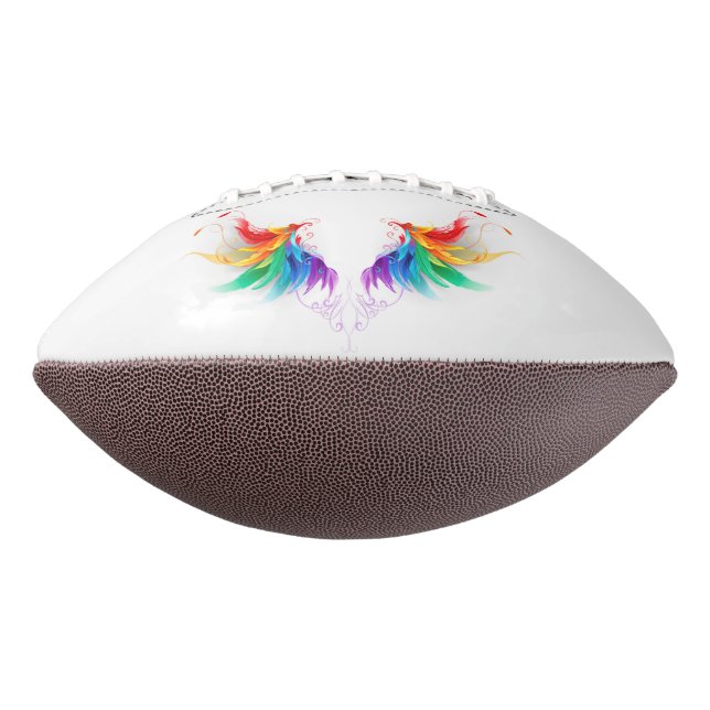 Ballon De Foot Ailes fluffy arc-en-ciel (Tourné à 270°)