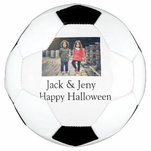 Ballon De Foot ajouter nom photo texte Halloween enfant fille gar