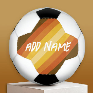Ballon De Foot Ajouter un nom aux bandes rétro et aux couleurs ch