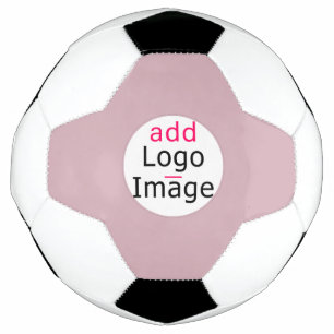 Ballon De Foot Ajouter Votre Logo Entreprise Dusty Rose Rose tein