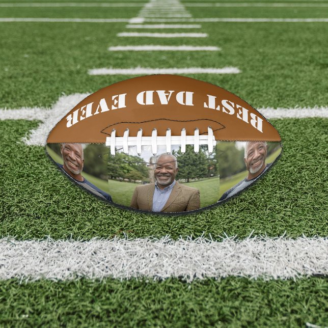 Ballon De Foot Ajoutez votre propre Photo Meilleur Papa (Créateur téléchargé)