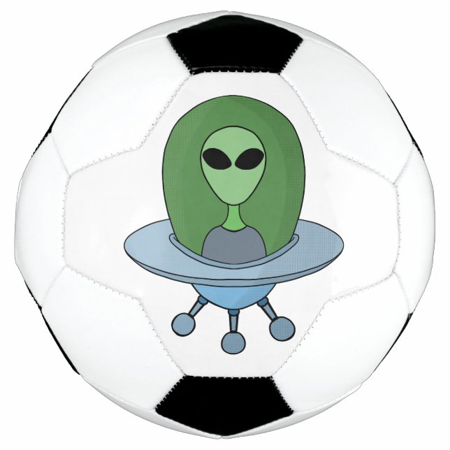Ballon De Foot Alien dans son petit vaisseau spatial (Devant)