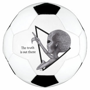 Ballon De Foot Alien gris, la vérité est là