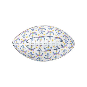 Ballon De Foot Ancre bleue Coquilles de mer violettes Étoile de m