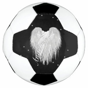 Ballon De Foot ANGEL AILES Coeur noir étoile nuit
