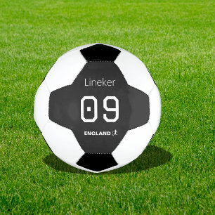Ballon De Foot Angleterre Football Nom Numéro Personnalisé Noir B