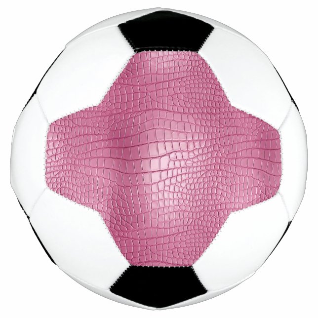Ballon De Foot Animal rose Faux Alligator (Devant)