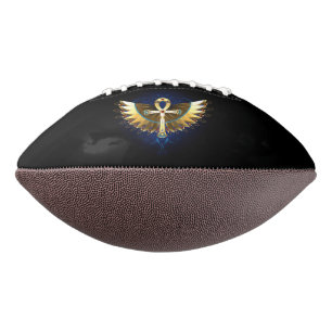 Ballon De Foot Ankh or avec ailes