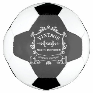 Ballon De Foot Année vintage de l'âge à la perfection Anniversair