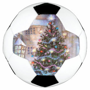 Ballon De Foot Arbre de Noël Vintage