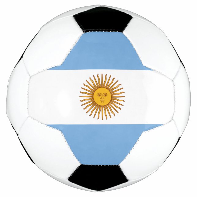 Ballon De Foot Argentine Drapeau Football Football Argentine Blue (Devant)