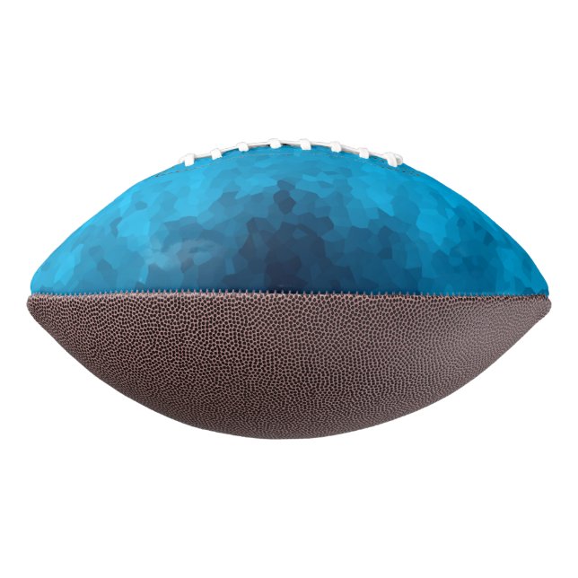 Ballon De Foot Arrière - plan bleu cristallisé Abstrait (Tourné à 90°)