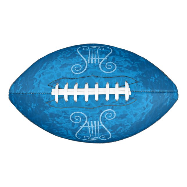 Ballon De Foot Arrière - plan bleu de lyre (Devant)