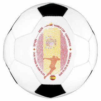 Ballon De Foot Art de carte d'empreinte digitale de football d'Es