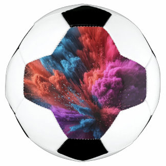 Ballon De Foot Art de galaxie coloré explosion cosmique abstraite