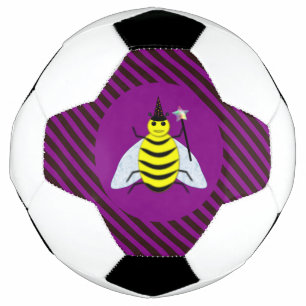 Ballon De Foot Assistant Abeille magique d'Halloween Purple et ba