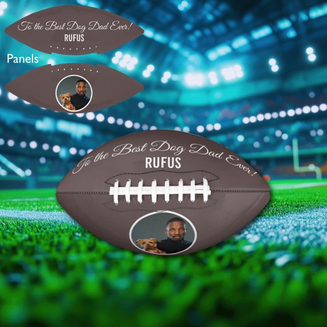 Ballon De Foot Au meilleur papa de chien jamais personnalisé phot (Créateur téléchargé)