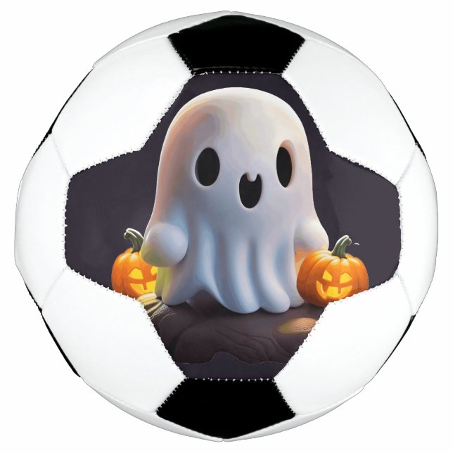 Ballon De Foot Baby Ghost Déplaisant mignon caractère Halloween (Devant)