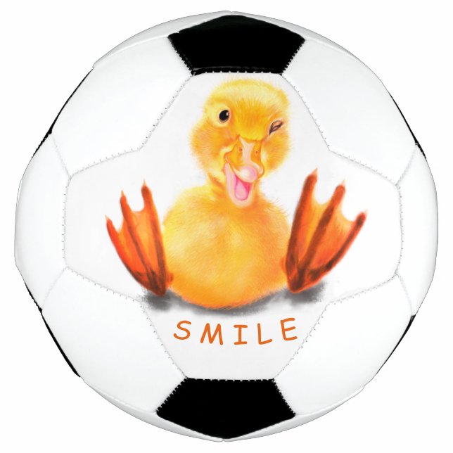 Ballon De Foot Bal de football amusant avec un canard heureux - T (Devant)