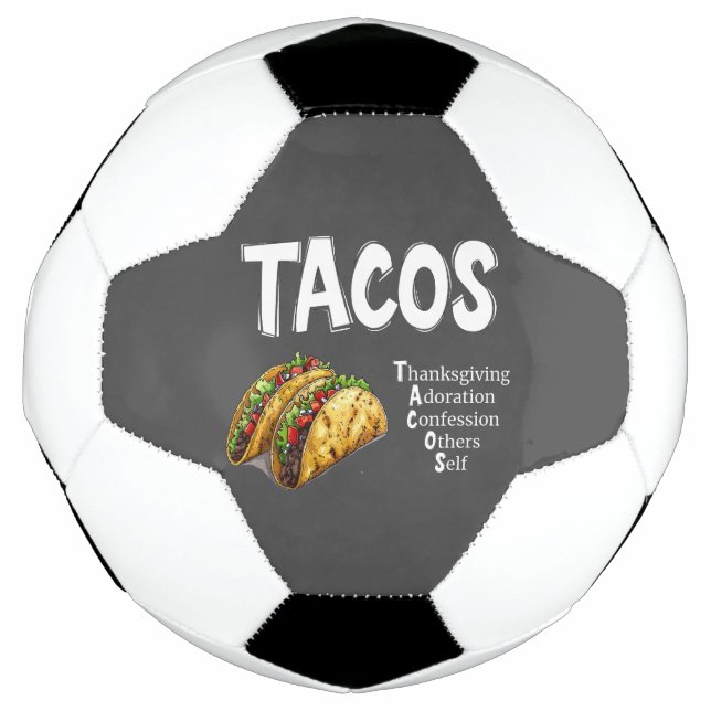 Ballon De Foot Bal de football de prière TACOS (Devant)