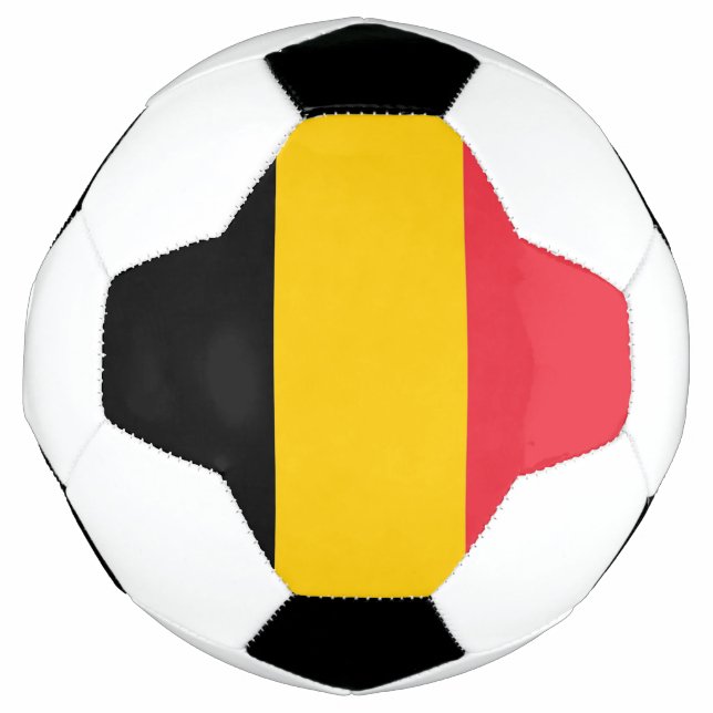 Ballon De Foot Bal de football patriotique avec drapeau de Belgiq (Devant)