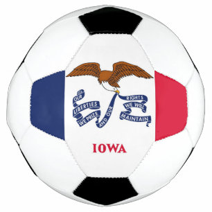 Ballon De Foot Bal de football patriotique avec Drapeau de l'Iowa