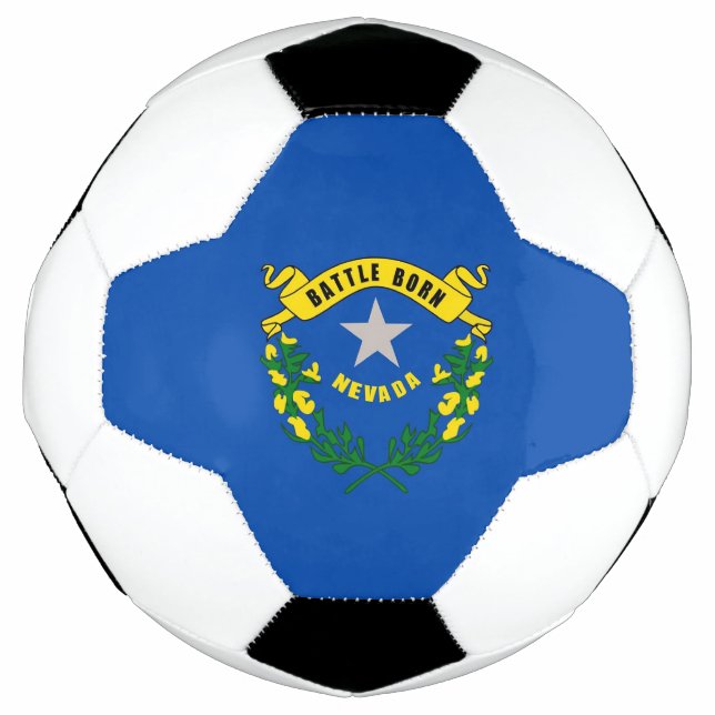 Ballon De Foot Bal de football patriotique avec drapeau du Nevada (Devant)