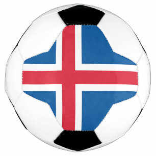 Ballon De Foot Bal de football patriotique avec drapeau islandais