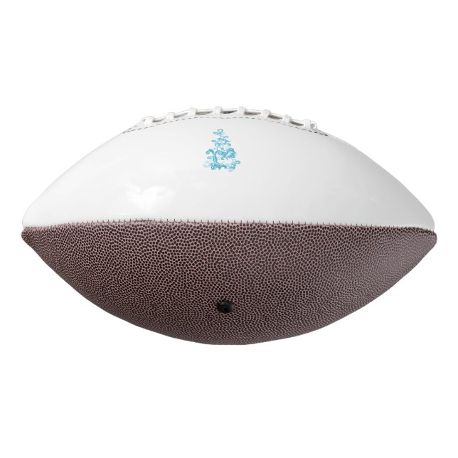 Ballon De Foot Ball Blue, Medium Turquoise design décoratif (Tourné à 270°)