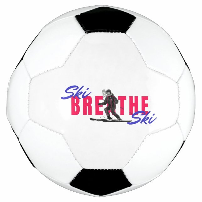 Ballon De Foot Balle de football, Ski Respire Ski - Balle de spor (Devant)