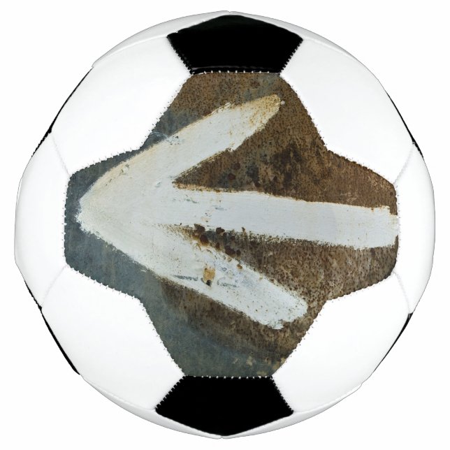 Ballon De Foot Balle de soccer à flèches blanches (Devant)