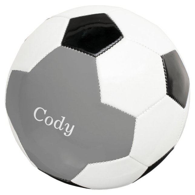 Ballon De Foot Balle de soccer personnalisée en gris (3/4)