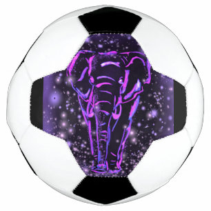 Ballon De Foot Balle de soccer violet éléphant
