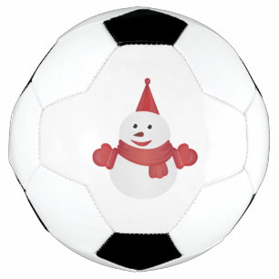 Ballon De Foot Bande dessinée de bonhomme de neige