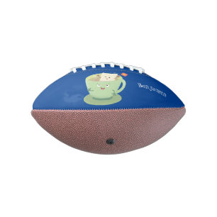 Ballon De Foot Bande dessinée de la tasse de thé mignonne humour