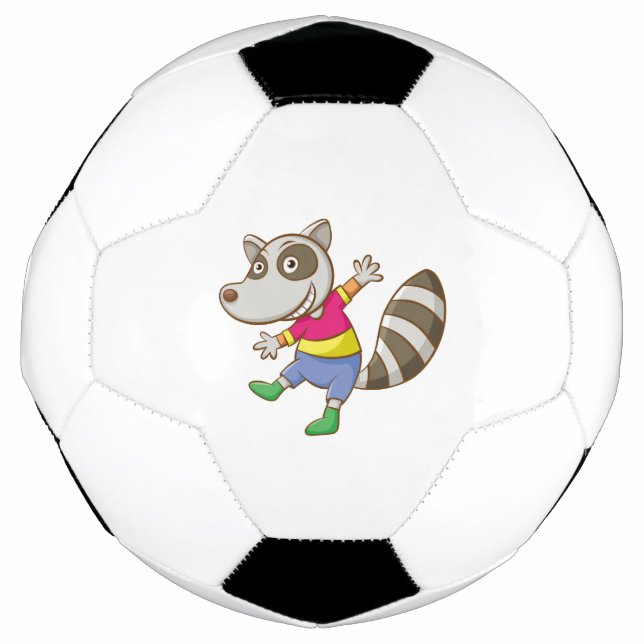 Ballon De Foot Bande dessinée de raton laveur (Devant)