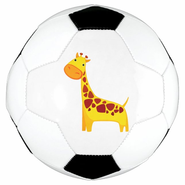 Ballon De Foot Bande dessinée mignonne de girafe (Devant)