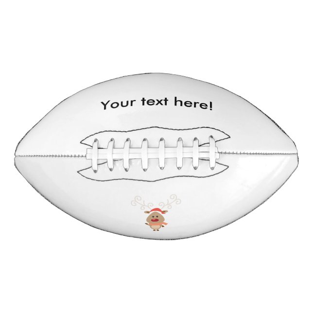 Ballon De Foot Bande dessinée mignonne de renne (Devant)