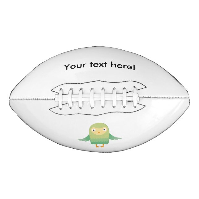 Ballon De Foot Bande dessinée verte de hibou (Devant)