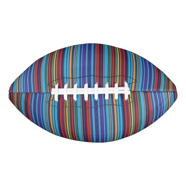 Ballon De Foot Bandes de violet bleu mignonne (Devant)