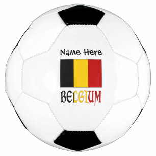 Ballon De Foot Belgique et Drapeau Belge Personnalisés 