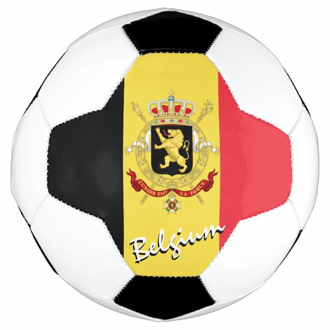 Ballon De Foot Belgique Football & Drapeau Belge / Sports (Devant)