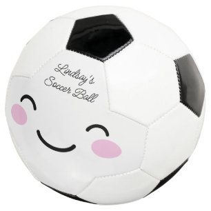 Ballon De Foot Belle caricature face à la coutume balle de footba