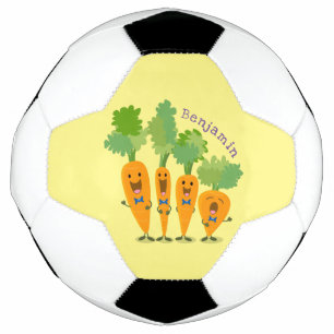 Ballon De Foot Belle illustration du quatuor de carottes à carott