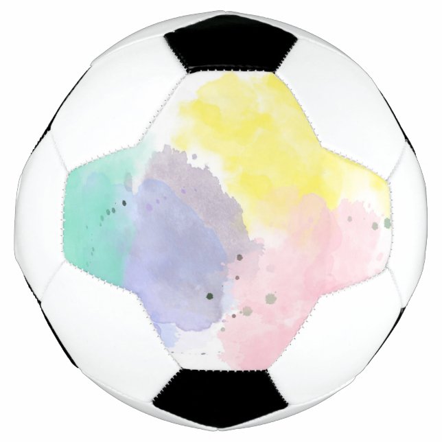 Ballon De Foot Belles couleurs avec une touche douce   (Devant)