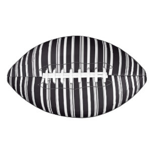 Ballon De Foot Belles rayures blanches noires